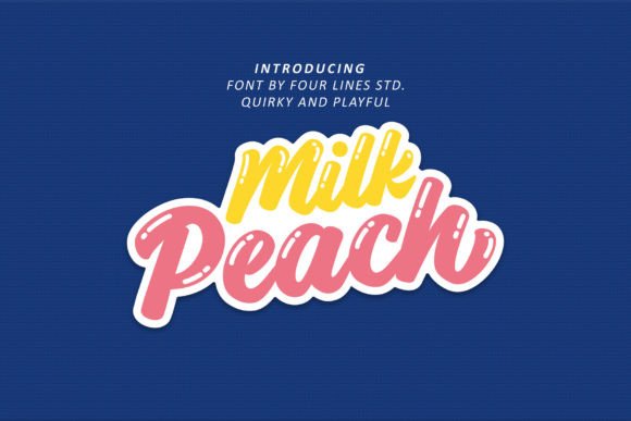 A Designer's Look at Milk Peach: A Playful Digital Display Font