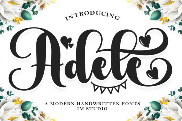 Adele: A Script Font Designed for Your Crafted Products