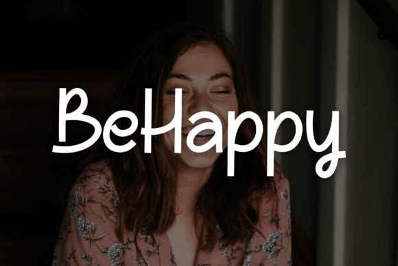 BeHappy Font: A Handwritten Typestyle for Editorial Personality