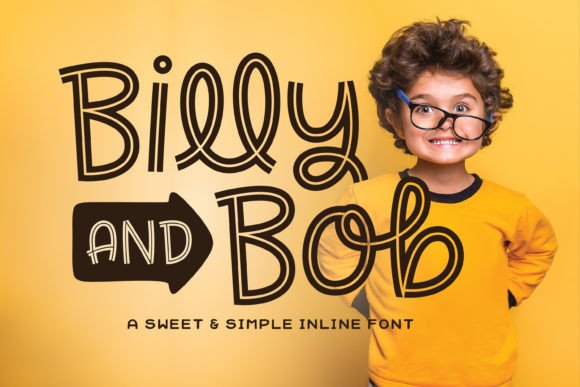 Billy and Bob Font: A Playful Display Typeface for Digital Brands