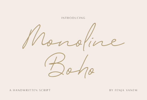 Choosing a Font: The Monoline Boho Experience