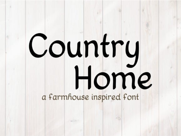 Country Home Font: A Handwritten Helper for Crafts and Products