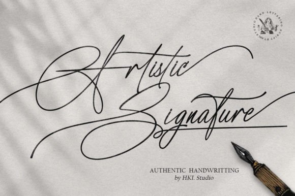 Exploring Artistic Signature: A Luxurious Script Font for Editorial Projects