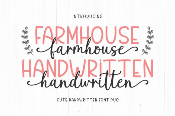 Farmhouse Handwritten Font Duo for Authentic Branding