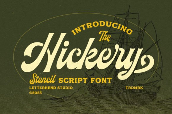 Hickery Font: A Stencil Script for Scroll-Stopping Marketing