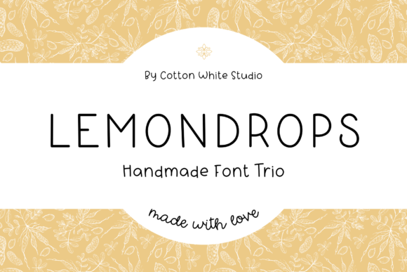 Lemondrops Trio: A Handwritten Font for Editorial Charm