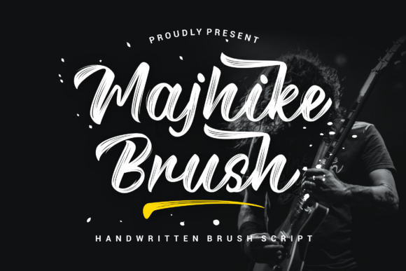Majhike Brush: A Handwritten Font for Digital Elegance
