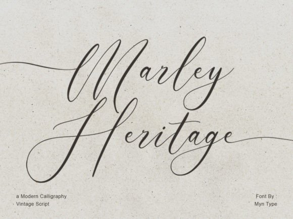 Marley Heritage: A Modern Calligraphy Font for Digital Branding