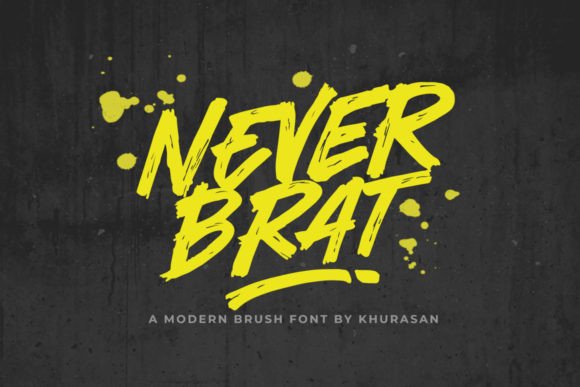 Never Brat: A Bold Typeface for Practical Business Branding