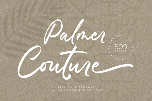 Palmer Couture: The Elegant Script Font for Crafters and Creators