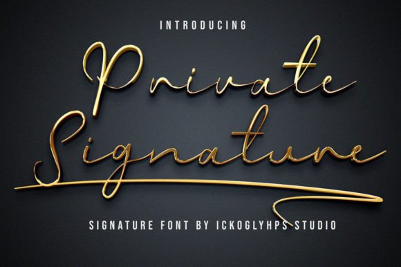 Private Signature: A Casual Handwritten Font for Branding Projects