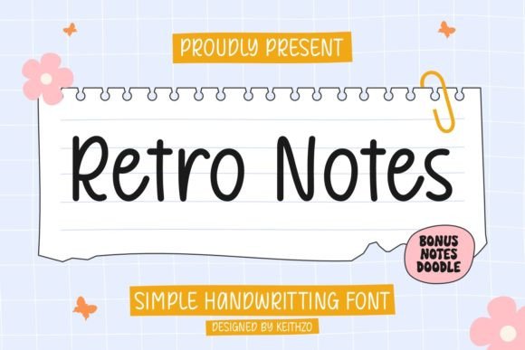 Retro Notes: A Premium Handwritten Font for Digital Branding