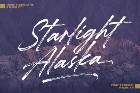 Starlight Alaska: An Editorial Brush Script Font