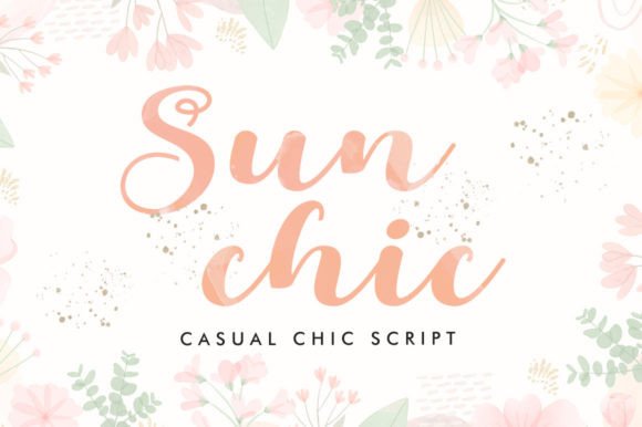 Sunchic: A Script Font for Heartfelt Handmade Products
