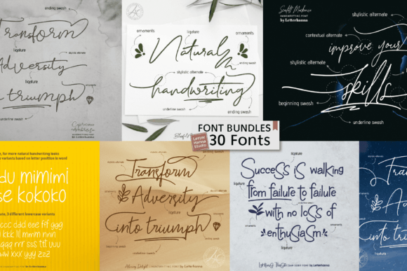 The Handwritten Bundle Font Collection: Adding Warmth to Your Brand