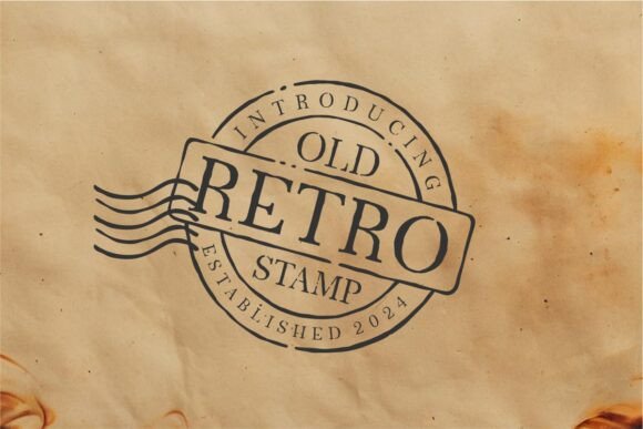 The Old Retro Stamp Font for Digital Branding