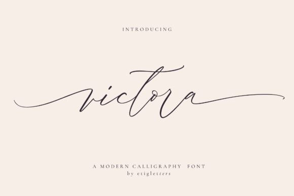 Victora: The Serene Script Font for Editorial Design